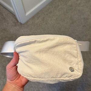Lululemon Cream Belt Bag